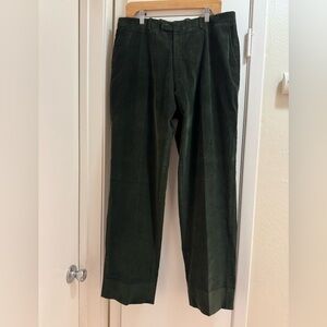 Burberry Dark Olive Corduroy Trousers
